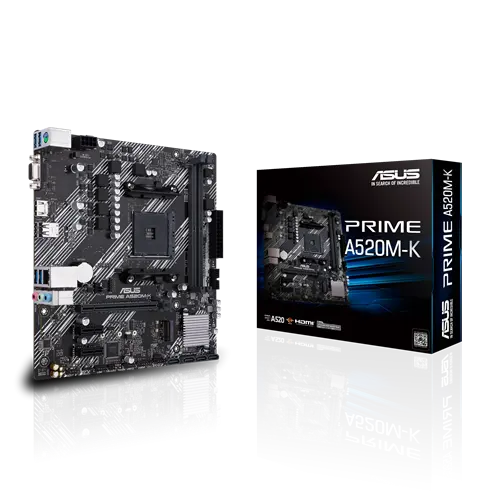ASUS PRIME A520M-K Micro-ATX AM4 DDR4 1xM.2 PCIe 3.0