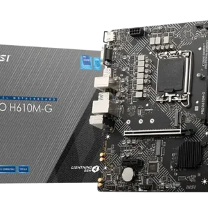 MSI PRO H610M-G DDR5 Micro-ATX LGA1700 DDR5 1xM.2 PCIe 4.0