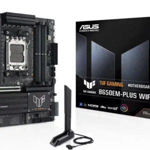 ASUS TUF GAMING B650EM-PLUS WIFI Micro-ATX AM5 DDR5 4xM.2 PCIe 5.0 WiFi 6E